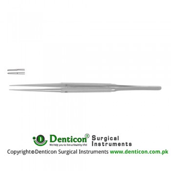 Diam-n-Dust™ Micro Dressing Forcep Straight Stainless Steel, 15 cm - 6" Tip Size 6.0 x 0.4 mm